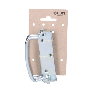 3 2uni. Poignée Pliante Avec Butée 100 Mm Couleur Zinc En Carton Suspendu Edm