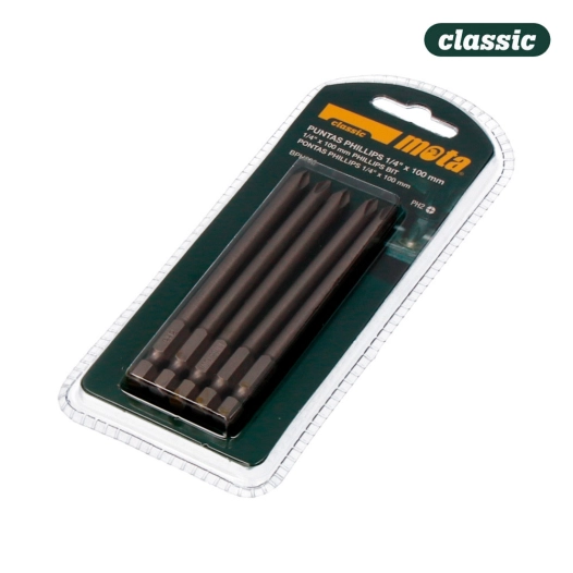 Pack De 5 Pointes Bit Ph 2x90mm 1/4'' Acier Bph290 Mota