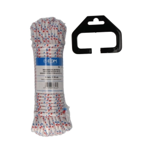 3 Écheveau Tressé Nylon 15mts Blanc Pointillé Edm