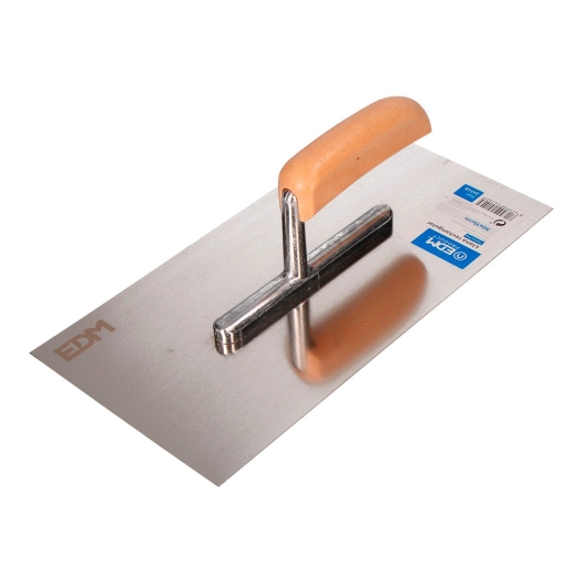 Truelle Rectangulaire Manche Bois 300x150mm Edm