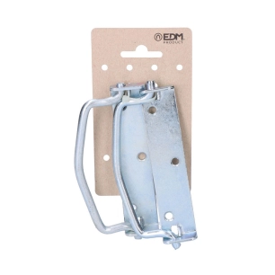 3 2uni. Poignée Pliante Avec Butée 125 Mm Couleur Zinc En Carton Suspendu Edm