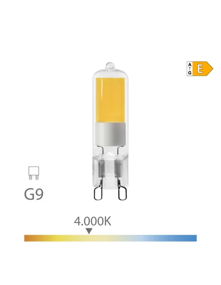 Ampoule Led G9 5w 575lm 4000k Lumière Du Jour Mesures: Ø1,43x6,45cm