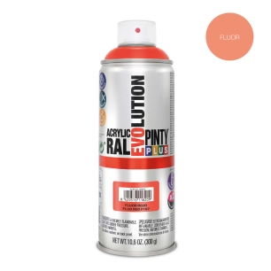 Peinture En Aérosol Pintyplus Evolution 520cc Rouge Fluorescent F107