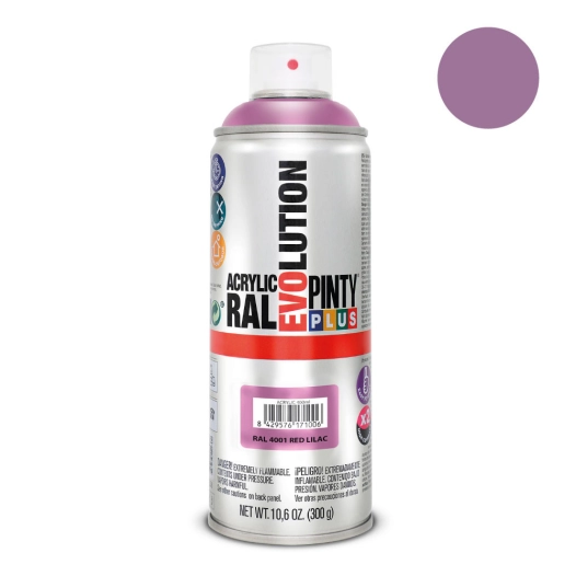 Peinture En Aérosol Pintyplus Evolution 520cc Ral 4001 Lilas Rouge