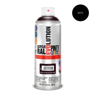 Peinture En Aérosol Pintyplus Evolution 520cc Ral 9005 Noir Foncé Mat