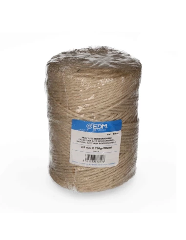 4 Fil Naturel De Jute, Biodégradable 3 Avec Bobine 750g/200mts Edm