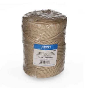 4 Fil Naturel De Jute, Biodégradable 3 Avec Bobine 750g/200mts Edm