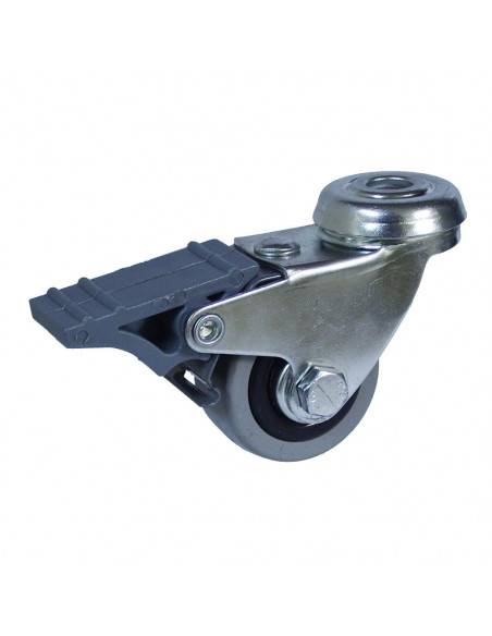 Roue À Axe De Frein En Caoutchouc Gris Ø40mm (ROUE) Afo