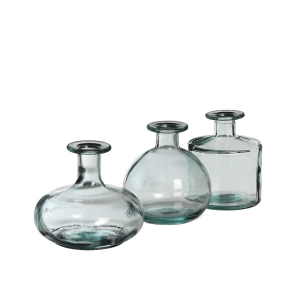 6 Bouteille En Verre Transparent Simone Ø14cmx12 Cm