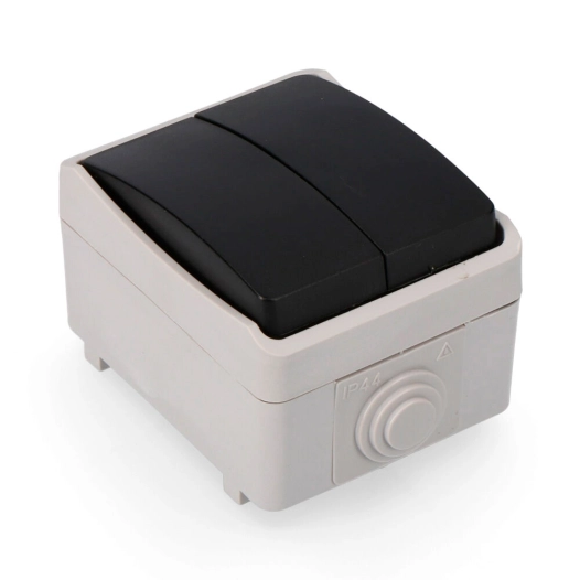 Double Commutateur Étanche Économique Sous Emballage Edm Ip44 16a 250v