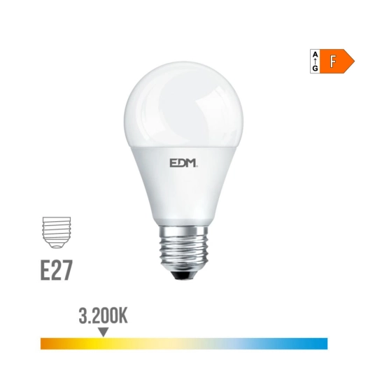 Ampoule Led Standard E27 17w 1800lm 3200k Lumière Chaud Ø6,5x12,5cm Edm