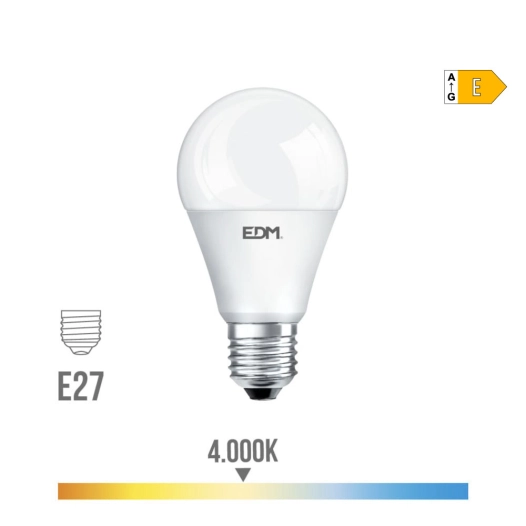 Ampoule Led Standard E27 17w 1800m 4000k Lumière Du Jour Ø6,5x12,5cm Edm