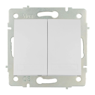 Double Commutateur/Interrupteur 10ax 250v S.Europa Solera. Erp12qc