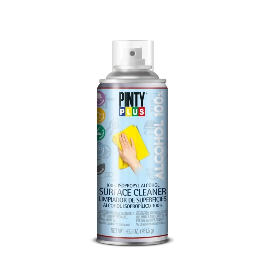 Nettoyeur Pour Objets Et Superficies 100% Alcool Isopropylique En Spray 400ml Pinty Plus