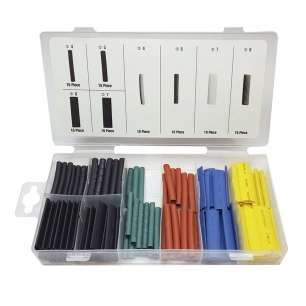 Assortiment de 120 Gaines Thermorétractables Plusieurs Couleurs Et Tailles