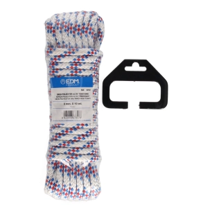 Écheveau 10 Mt. Polyester Drisse Tricolore Haute Tenacité. Calibre 8 Mm Edm