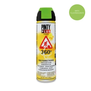 Peinture En Aérosol Pintyplus Tech 650cc Marqueur Fluo 360° Vert T136