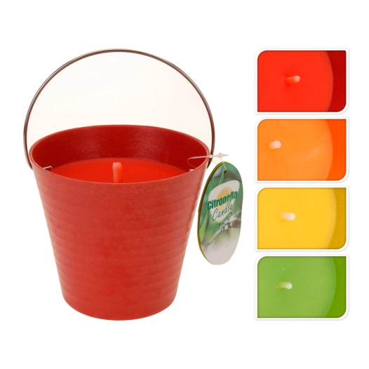 Bougie Anti-Moustique Citronelle Avec Contenant Métallique 230g Ø12,5x11cm