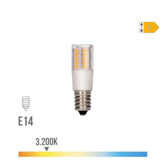 Ampoule Led Tubulaire E14 5.5w 700lm 3200k Lumière Chaude Ø1.8x5.7cm Edm