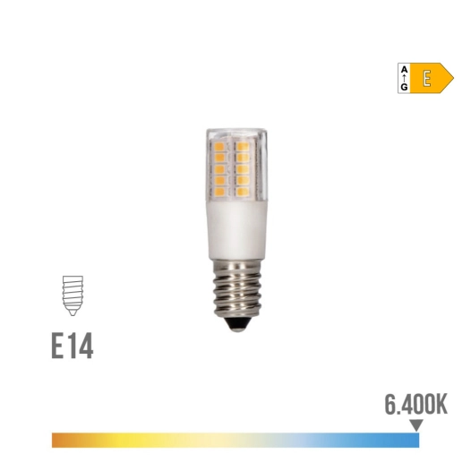 Ampoule Led Tubulaire E14 5.5w 700lm 6400k Lumière Froide Ø1.8x5.7cm Edm