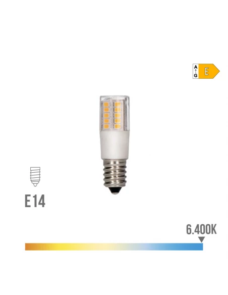 Ampoule Led Tubulaire E14 5.5w 700lm 6400k Lumière Froide Ø1.8x5.7cm Edm