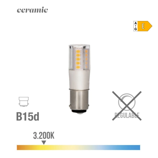 Ampoule Led Baionnette B15d 6w 700lm 3200k Lumière Chaude Ø1.7x5.7cm Edm
