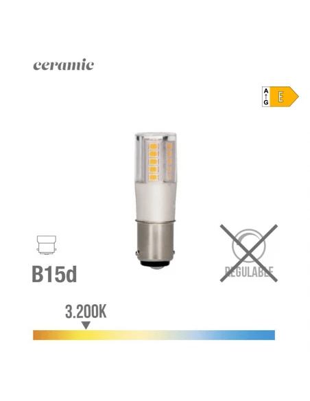 Ampoule Led Baionnette B15d 6w 700lm 3200k Lumière Chaude Ø1.7x5.7cm Edm