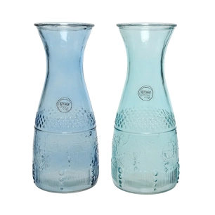 Bouteille En Verre Avec Relief. Diam 10 X 25 Cms. Capacité 1100 Ml.