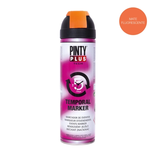 Peinture En Aérosol Pintyplus Tech Marqueur D'evénements 650cc Orange T143