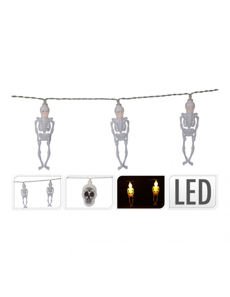 Guirlande Halloween 10 LED Décoration lumineuse sans fil pour Halloween - ARTICASA