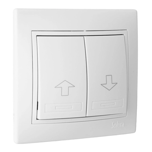 Bouton Poussoir Volets Roulants 10a 250v S.Europa Solera Erp20u