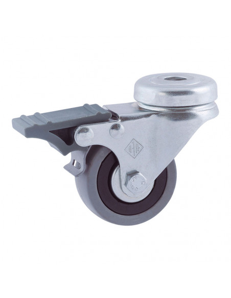 Roue À Axe De Frein En Caoutchouc Gris Ø50mm (ROUE) Afo