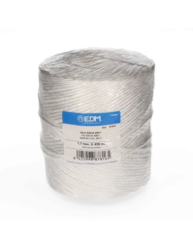 Bobine De Raphia 600/1 - 750 Gm/420mts - Blanc Edm