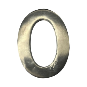 Numéro De Maison 0 En Nickel Mat 10cm Fixation Invisible