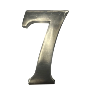 Numéro De Maison 7 En Nickel Mat 10cm Fixation Invisible