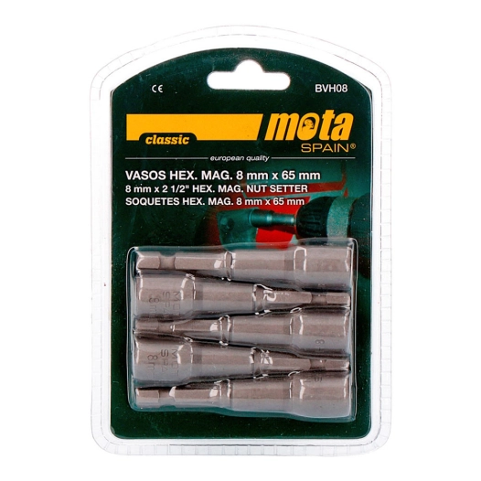 Jeu Douilles Hexagonales Magnétiques 8x65mm Bvh08 Mota