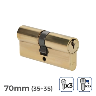 Cylindre De Porte 70mm (35+35MM) Court Cam R13 5 Clés De Sécurité Inclus Edm