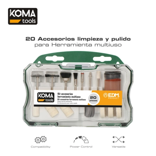 Set 20 Accessoires Pour 08709 Koma Tools