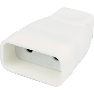 fiche femelle 2p6a blanc 9mm