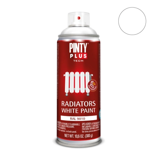 Peinture En Aérosol Pintyplus Tech Blanc Radiateus Ral 9010 Spray 520cc