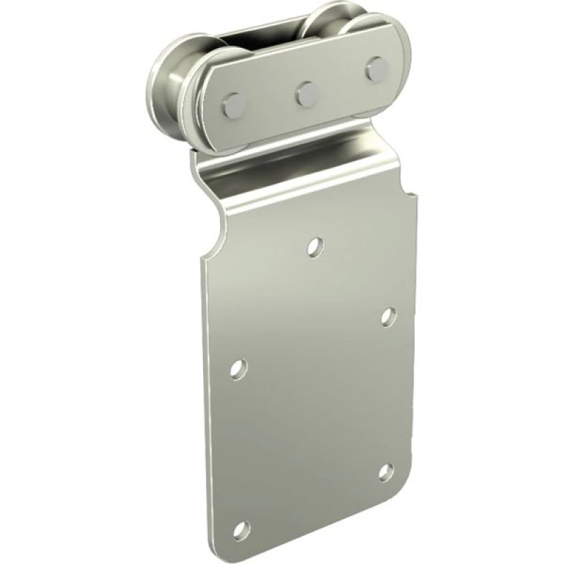 2 Ferrure de porte à déplacement droit pour porte de 150 kg Monture Sportub 5040 fixation sur plat