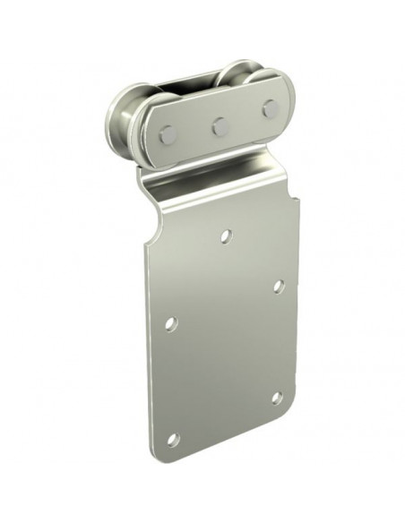 2 Ferrure de porte à déplacement droit pour porte de 150 kg Monture Sportub 5040 fixation sur plat