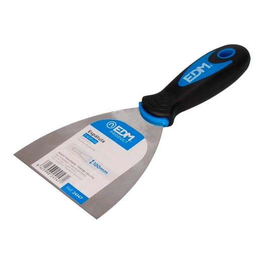 12 Spatule Professionnelle Manche En Caoutchouc 100mm Edm