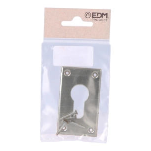 6 Trou De Serrure En Acier Inoxydable 40x70mm. Sous Blister Edm