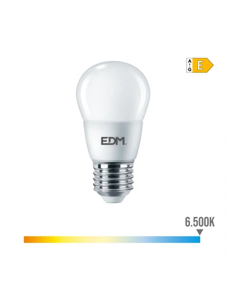 Ampoule Sphérique E27 7w 806 Lm 6500k Lumière Froide Ø4,8x9,3cm Edm