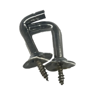 10 Crochet En Laiton Nickel 25mm