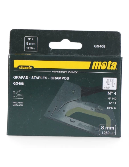 Agrafes Numéro 4 De 8mm 1000 Unit. Gg408 Mota