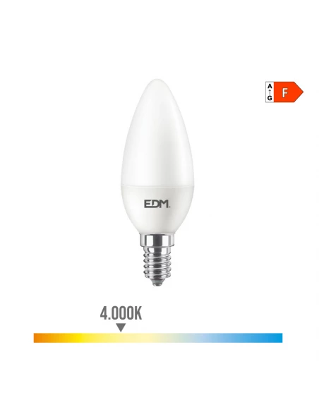 Ampoule Bougie Led E14 8w 806 Lm 4000k Lumière Du Jour Ø3.8x11.4cm Edm