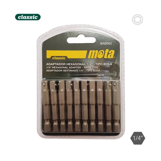 Pack 10 Adaptateurs Hexagonales 50mm 1-4 10unit. Bab062 Mota