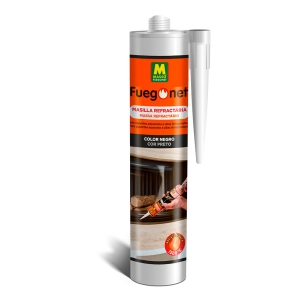 Mastic Réfractaire Noir 300ml. Fuegonet Massó.